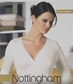NOTTINGHAM TL23BW T-SHIRT DONNA M/L LANA-COTONE FORMA SENO