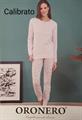 ORO NERO OD389/B PIGIAMA DONNA M/L CALIBRATO COTONE