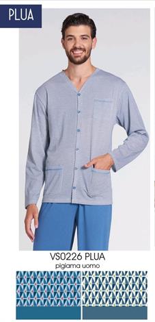VANUE VS0226 PLUA PIGIAMA UOMO M/L APERTO COTONE