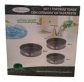 BAVARIA TORTIERE SET 3 PEZZI TONDE CON CERNIERA