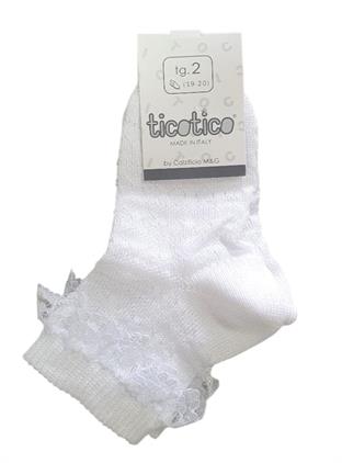 TICOTICO PIZZO NEONATA COT. 15/16 17/18 19/20 21/22