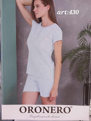 ORONERO 430 PIGIAMA DONNA CORTO M/M