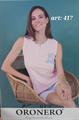 ORONERO 417 PIGIAMA DONNA CORTO SMANICATO