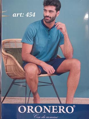 ORONERO 454 PIGIAMA UOMO CORTO M/M