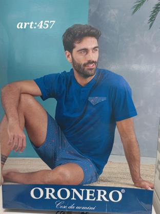 ORONERO 457 PIGIAMA UOMO CORTO M/M