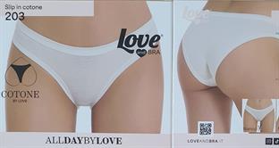 LOVE AND BRA 203 SLIP DONNA COTONE