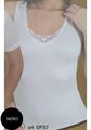 SPEEDY OP07 CANOTTA DONNA S/L CALDO COT.MACRAME' NERO