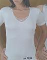 SPEEDY OP08 T-SHIRT DONNA M/M CALDO COT.MACRAME'BCO