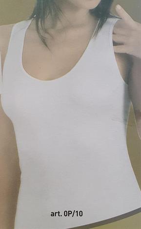 SPEEDY OP10 CANOTTA DONNA S/L CALDO COT.BIANCO