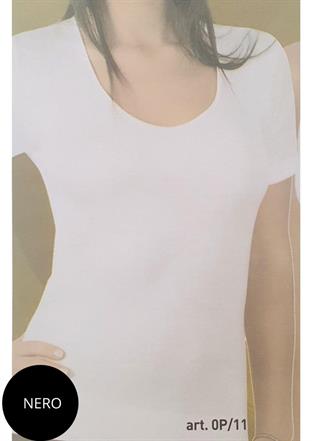 SPEEDY OP11 T-SHIRT DONNA M/M CALDO COT.NERO