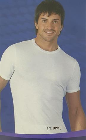 SPEEDY OP13 T-SHIRT UOMO M/M GIROCOLLO COTONE BIANCO