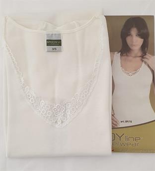 SPEEDY OP15 CANOTTA DONNA S/L LANA-COTONE  MACRAME'