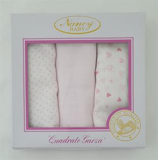 NANCY BABY 502 QUADRATI GARZA SCATOLATO 3PEZZI