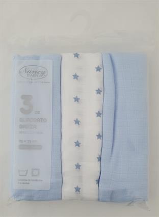NANCY BABY 502 QUADRATI GARZA 3PEZZI