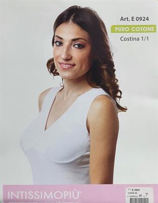 INTIMISSIMOPIU E0924 S/L DONNA COTONE FORMASENO BIANCO