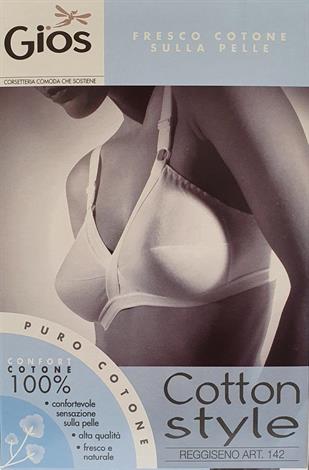 GIOS 142 REGGISENO S/FERRETTO INCROCIO COTONE