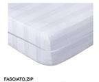 SOMMARUGA COPRIMATERASSO MATRIM.FASCIATO RIGATO ZIP