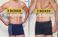 IL GRANCHIO BOXER TRIS UOMO MODA MODELLI ASSORTITI