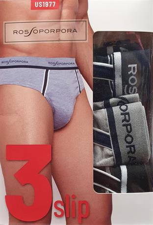 ROSSOPORPORA SLIP TRIS UOMO MODA