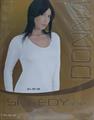 SPEEDY OP09 T-SHIRT DONNA M/L CALDO COTONE BIANCO