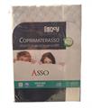FANCY HOME ASSO COPRIMATERASSO MATRIMONIALE STRETCH SPUGNA