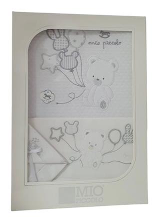MIO PICCOLO 546 COMPLETO LETTINO+COPERTA COT. GRIGIO