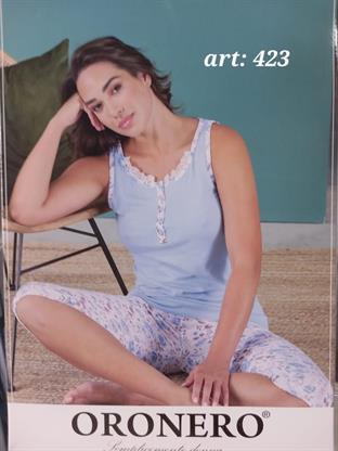 ORONERO 423 PIGIAMA DONNA S/L PINOCCHIETTO
