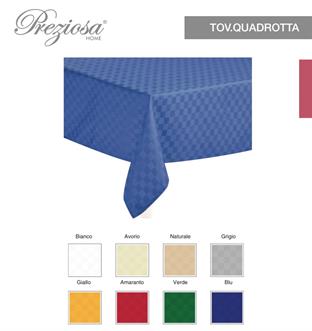  PREZIOSA QUADROTTA TOVAGLIA X12 140X240 IDROREPELLENTE