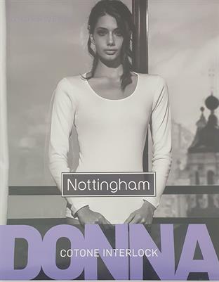 NOTTINGHAM NUVOLA T-SHIRT DONNA M/L INTERLOCK