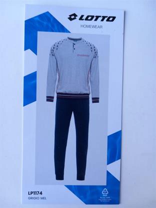 LOTTO LP1174 PIGIAMA UOMO M/L COTONE