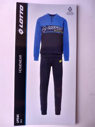 LOTTO LP1141 PIGIAMA UOMO M/L COTONE